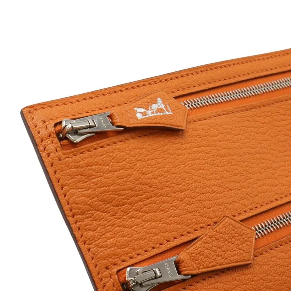 Hermes W Zip Flat Pouch